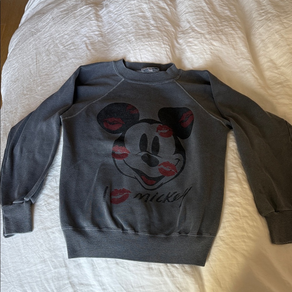 Re/Done Vintage Mickey Mouse Sweatshirt